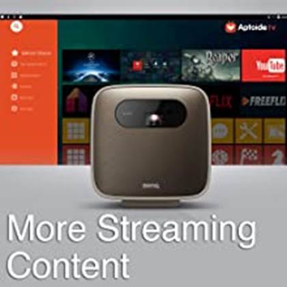 GS2  selected streaming contents from embedded Aptoide TV market

